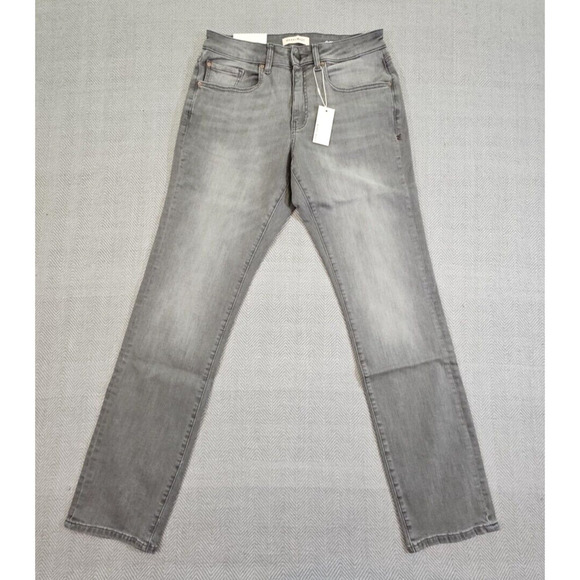 Warp + Weft Ord Jeans Men's W31 L32 Chicago Straight Smoke Gray Quiet Luxury - Picture 1 of 16